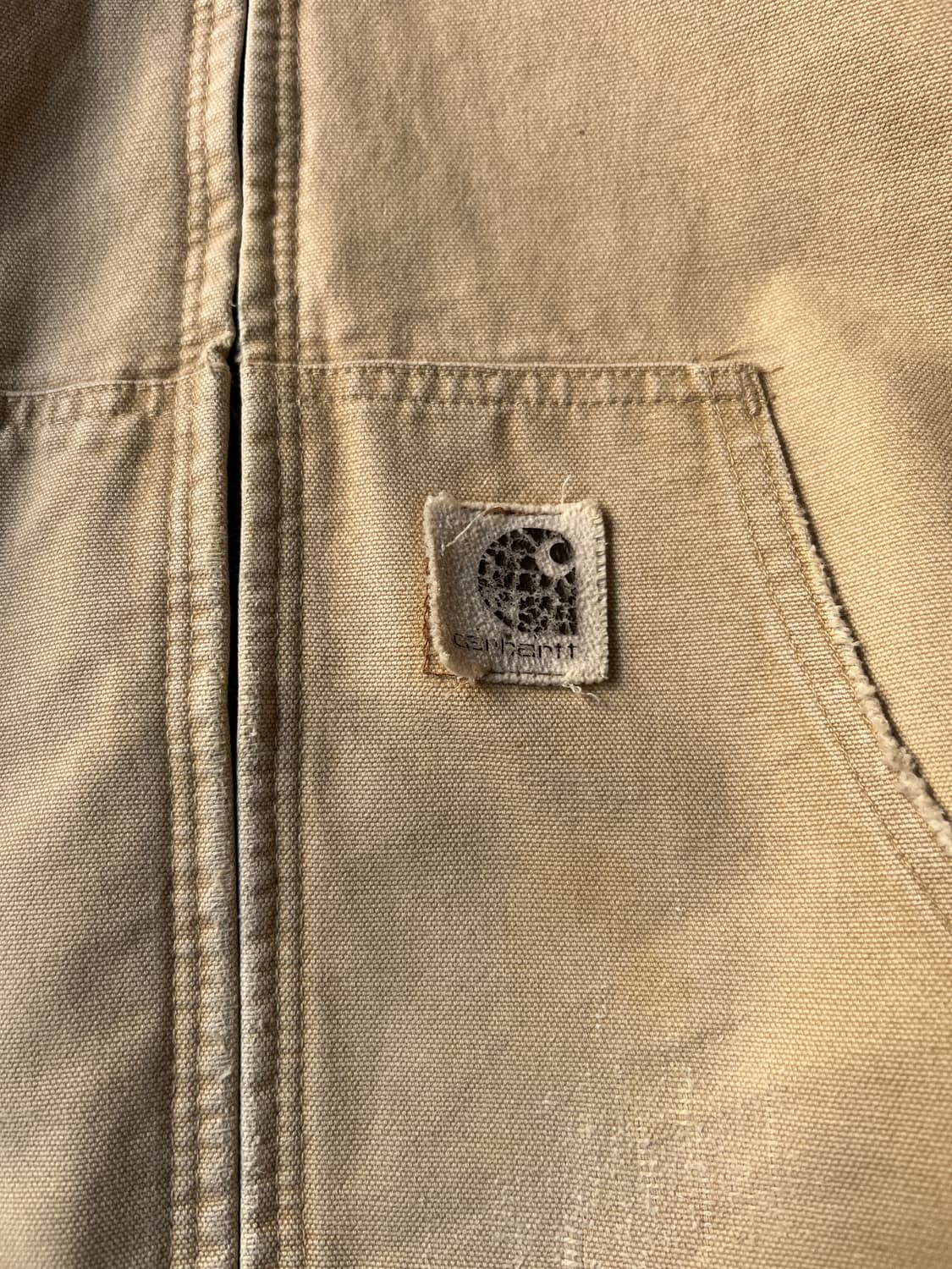 [XL]90's 칼하트 USA J06 WET 액티브 워크 자켓 상품이미지3