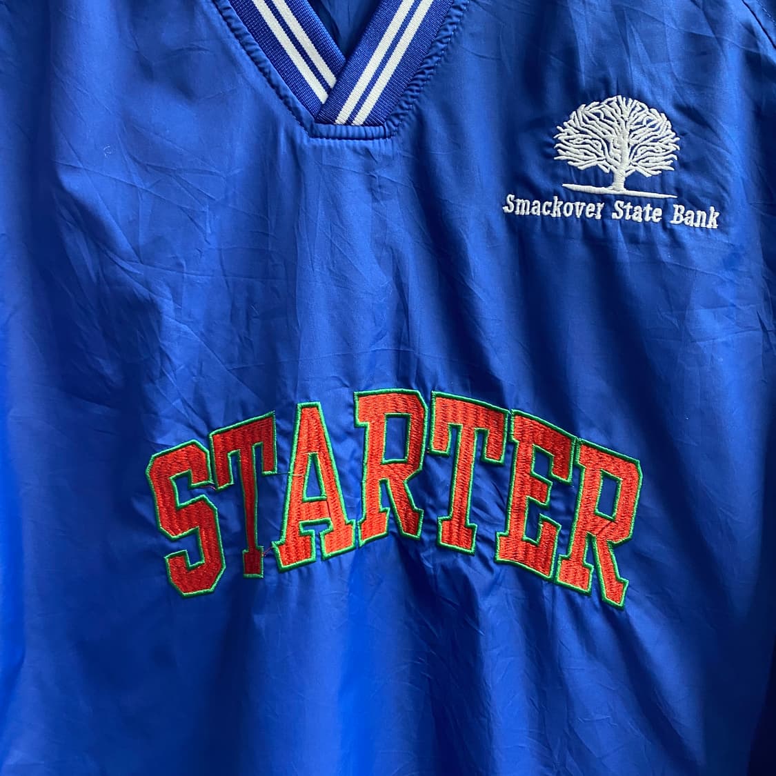 vtg 풀 자수 배색 풀오버 웜업 B2981 상품이미지3