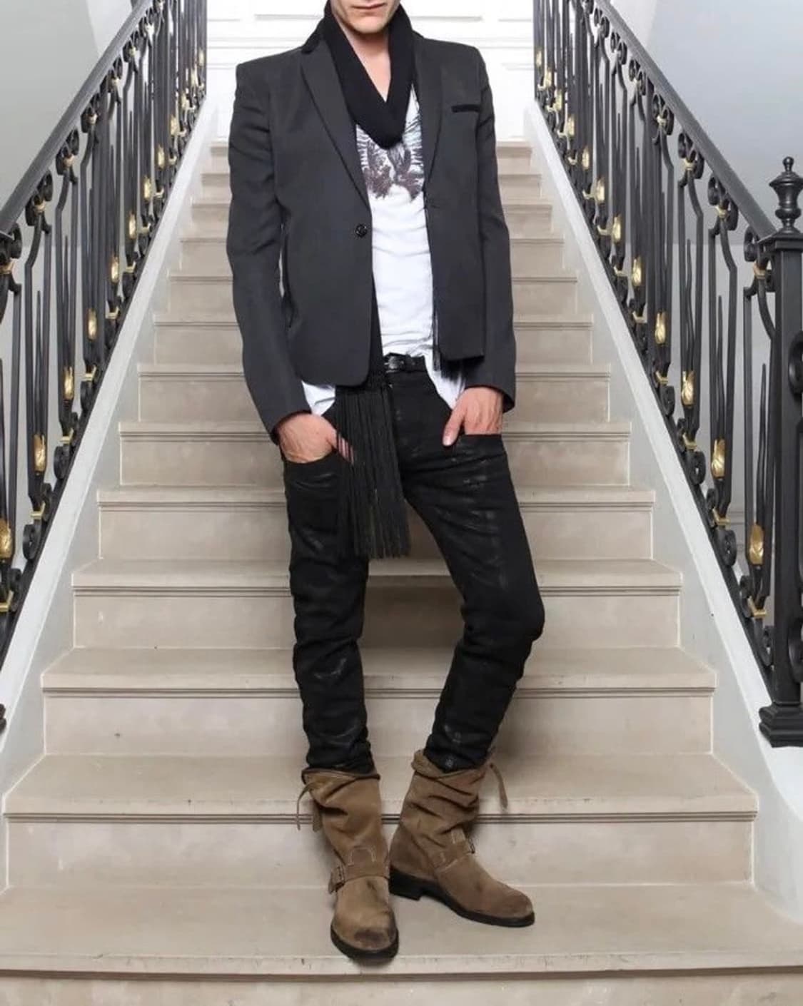 발망 SS12 스웨이드 엔지니어 부츠 41사이즈 상품이미지1