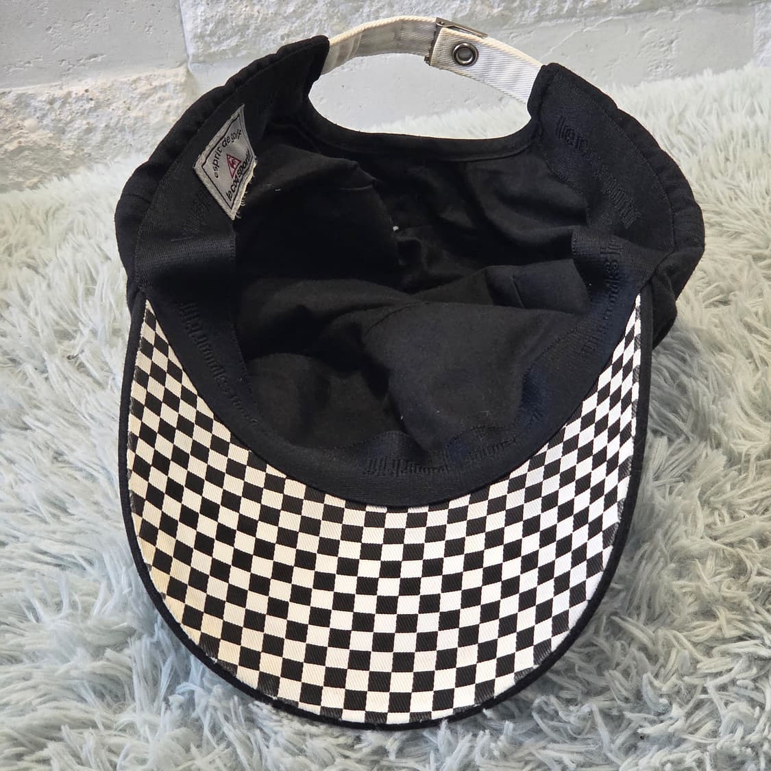p7-6:르꼬끄 스포르티프 체크 챙 골프 캡 블랙 56-59cm 상품이미지6