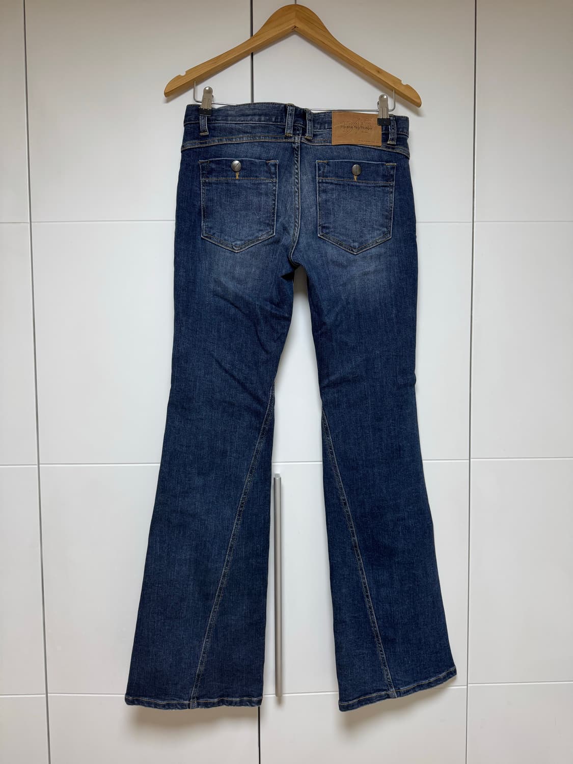 플리즈노팔로우 부츠컷 데님 진청 M  상품이미지2