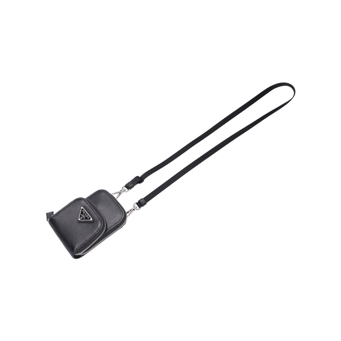 프라다 2ZD011 사피아노 레더 이어폰 케이스 블랙 상품이미지2