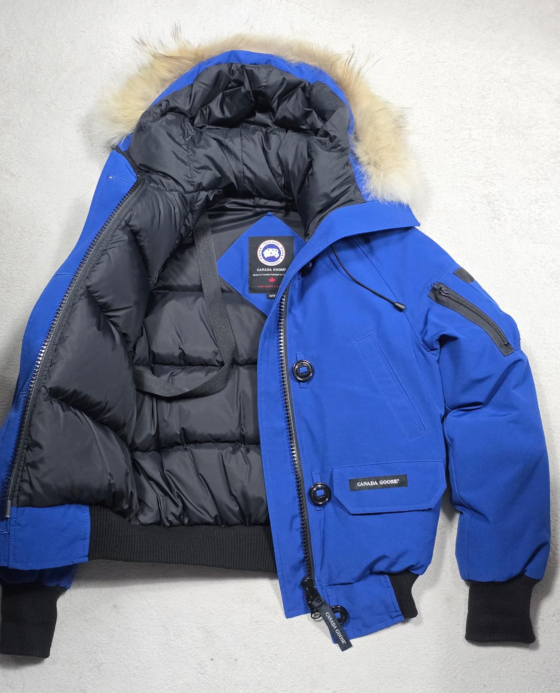 캐나다구스 칠리왁 PBI 봄버 숏패딩 블루 44-55 상품이미지3