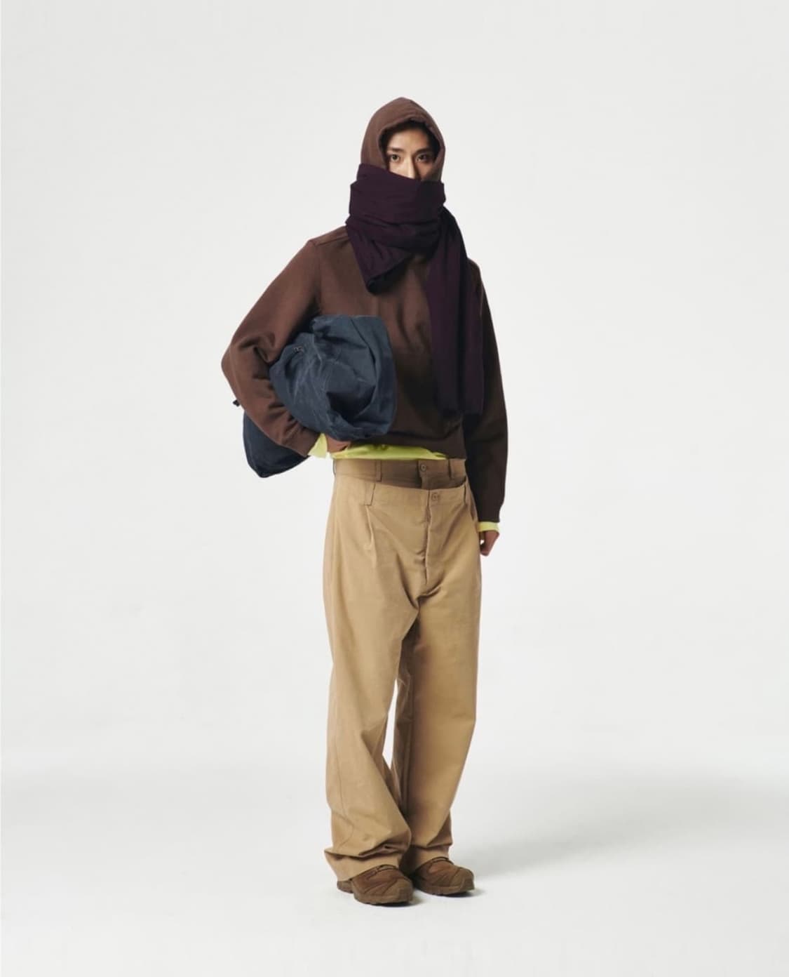 DOUBLE WAIST COTTON TROUSER BEIGE (L) 상품이미지1