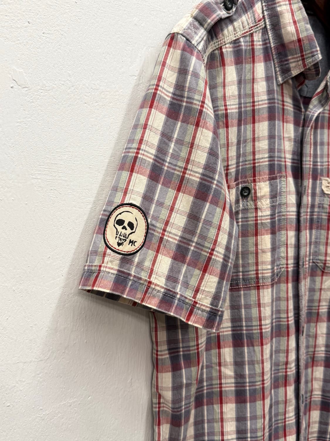 Harley-Davidson Plaid Short Sleeve Shirt 상품이미지5