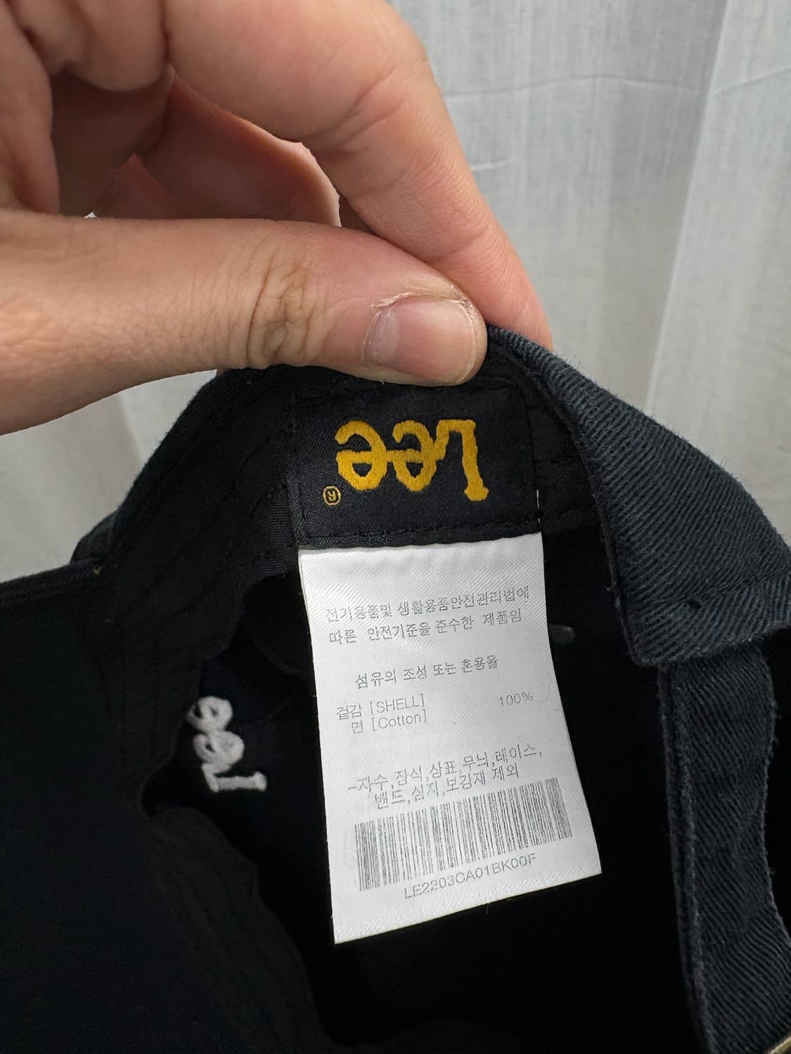 LEE 리 자수로고 볼캡 모자 Size: Free Size  상품이미지4