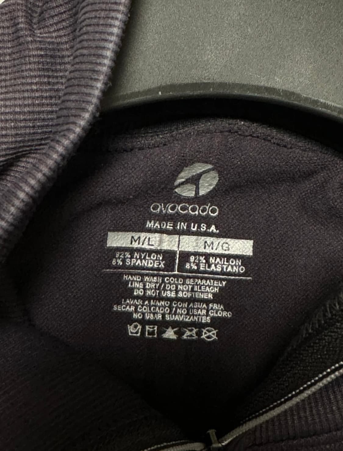 아보카도 여성용 블랙 집업 M/L 상품이미지3