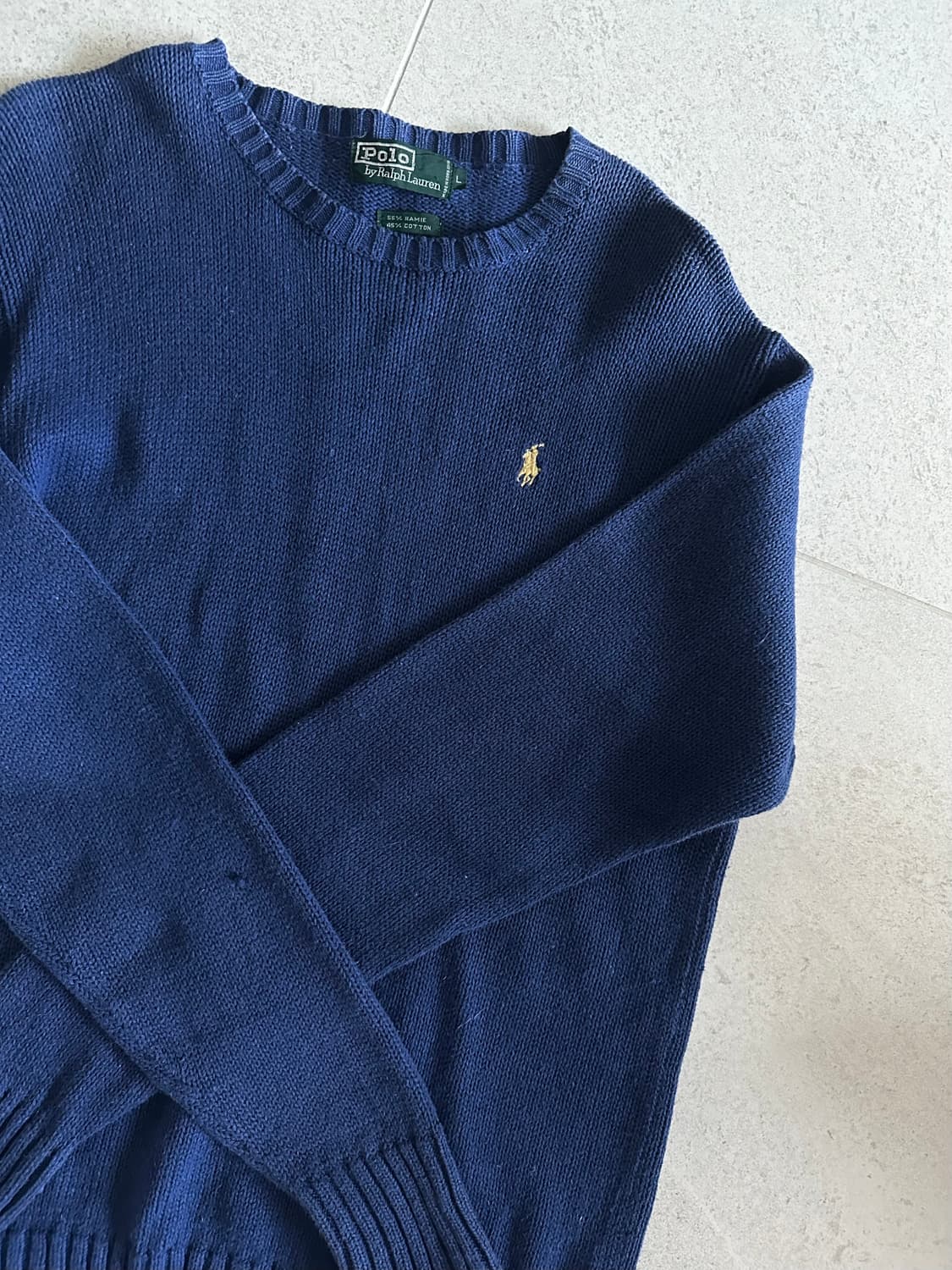 폴로 랄프로렌 네이비 니트 L 상품이미지1