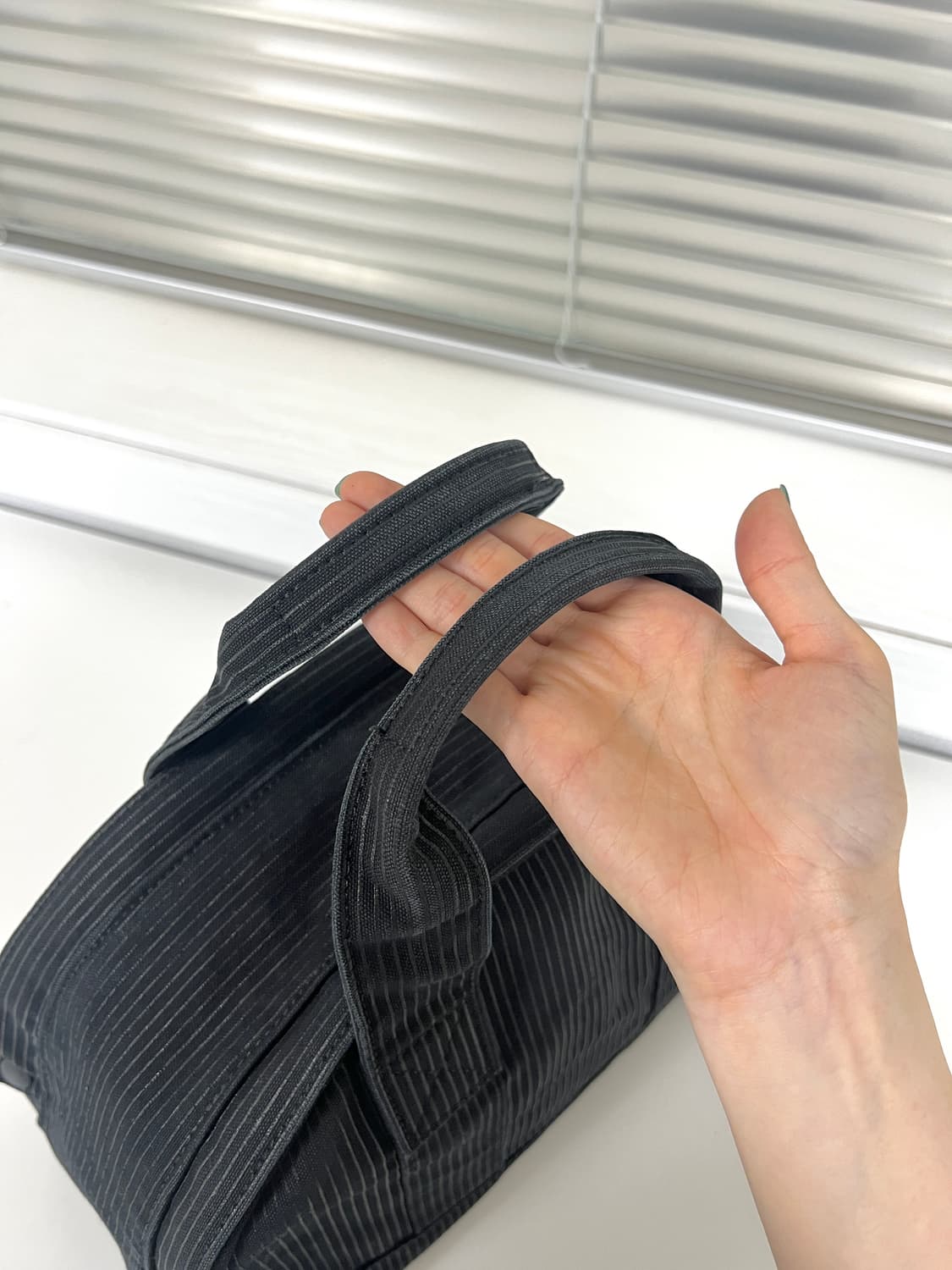 PORTER-TOTE BAG S (Washed Stripe Black) 상품이미지5
