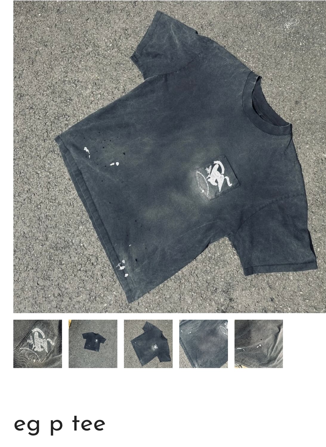 도넛리벤지  포켓티 반팔 1사이즈 새상품 상품이미지2