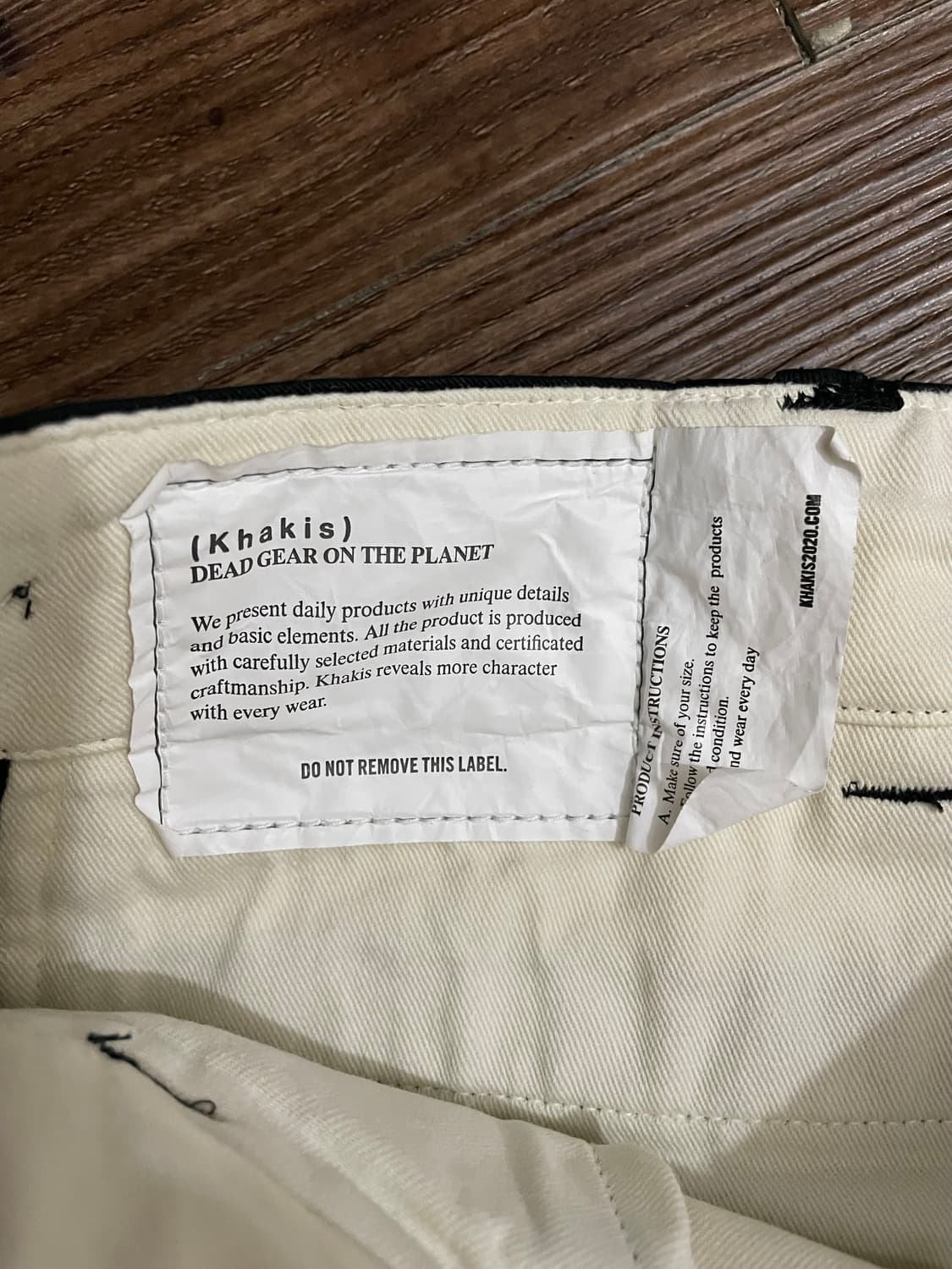 카키스 khakis 블랙 치노 팬츠 상품이미지4