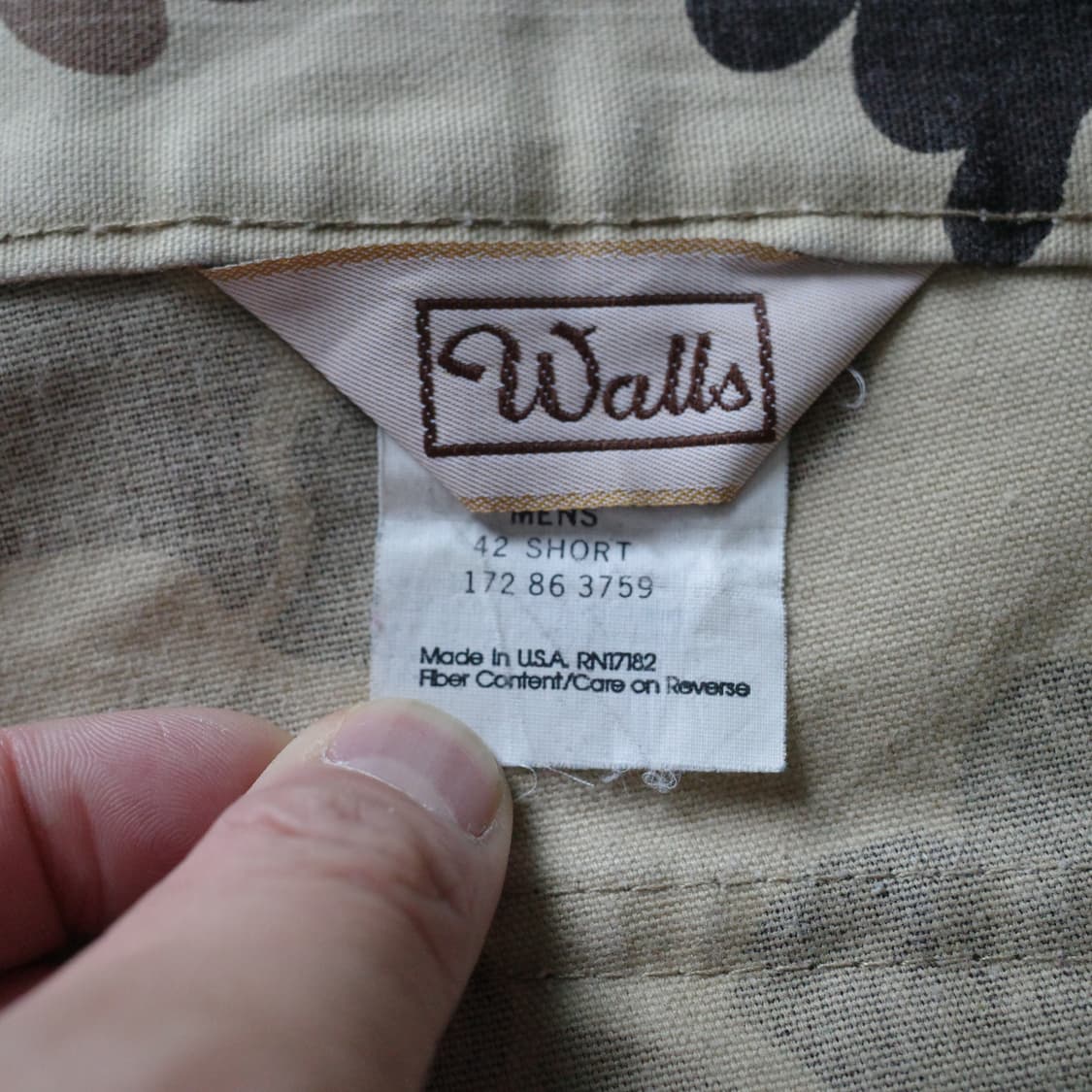 [36] 90's Walls USA 오리지널 덕카모 헌팅 팬츠 상품이미지4