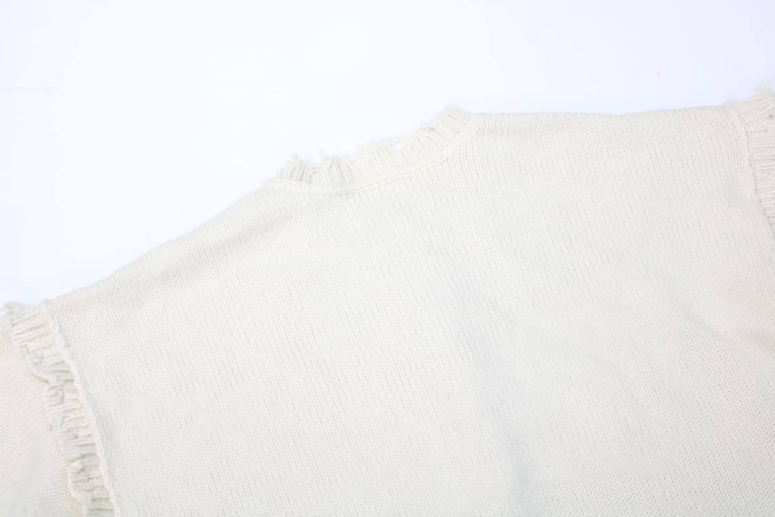 아이보리 데미지 빈티지 니트 가디건 상품이미지8