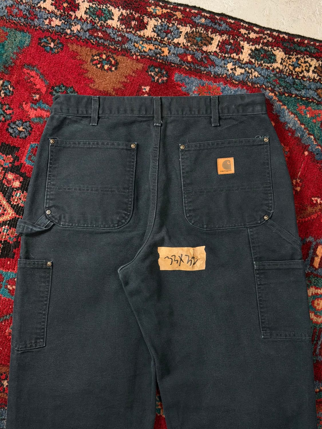 OG 칼하트 더블니 블랙 칼하트 B136 썩블니 상품이미지6