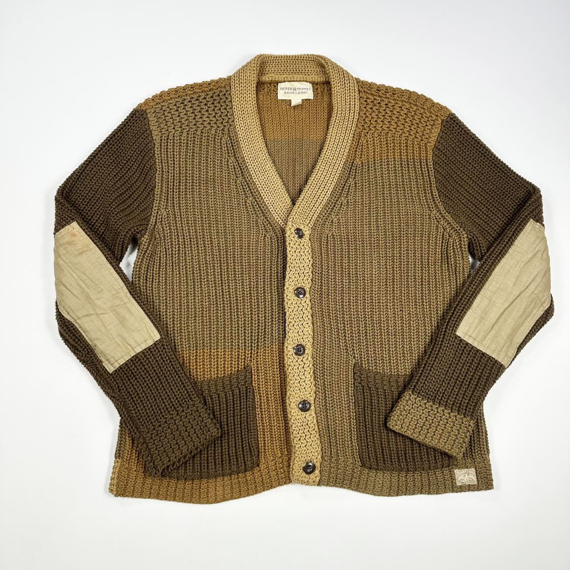 폴로 데님앤서플라이 랄프로렌 클래식 패치 가디건 L 상품이미지1