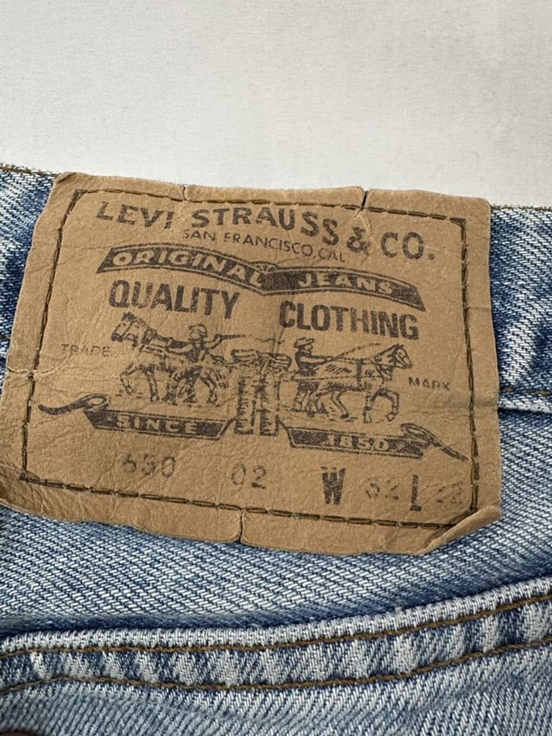 [W32L32] LEVI'S 리바이스630 UK 90s 오렌지탭 빈티지 상품이미지8