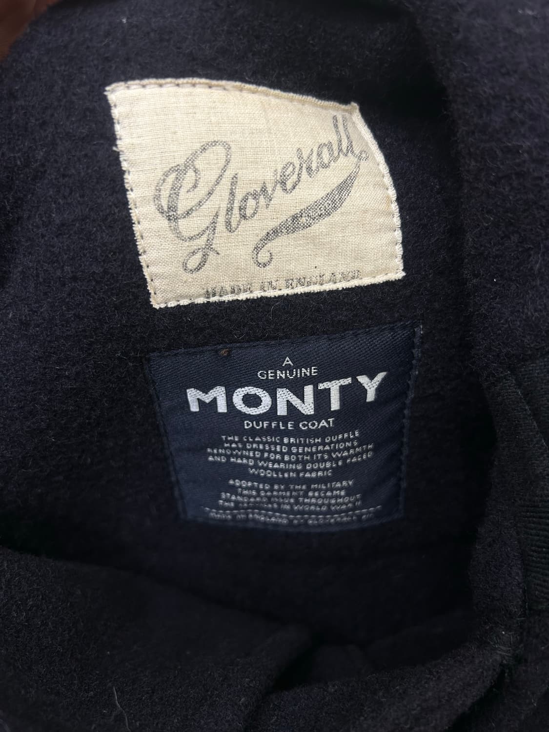 [S]글로버올 90s 몬티 더플코트/네이비 상품이미지5