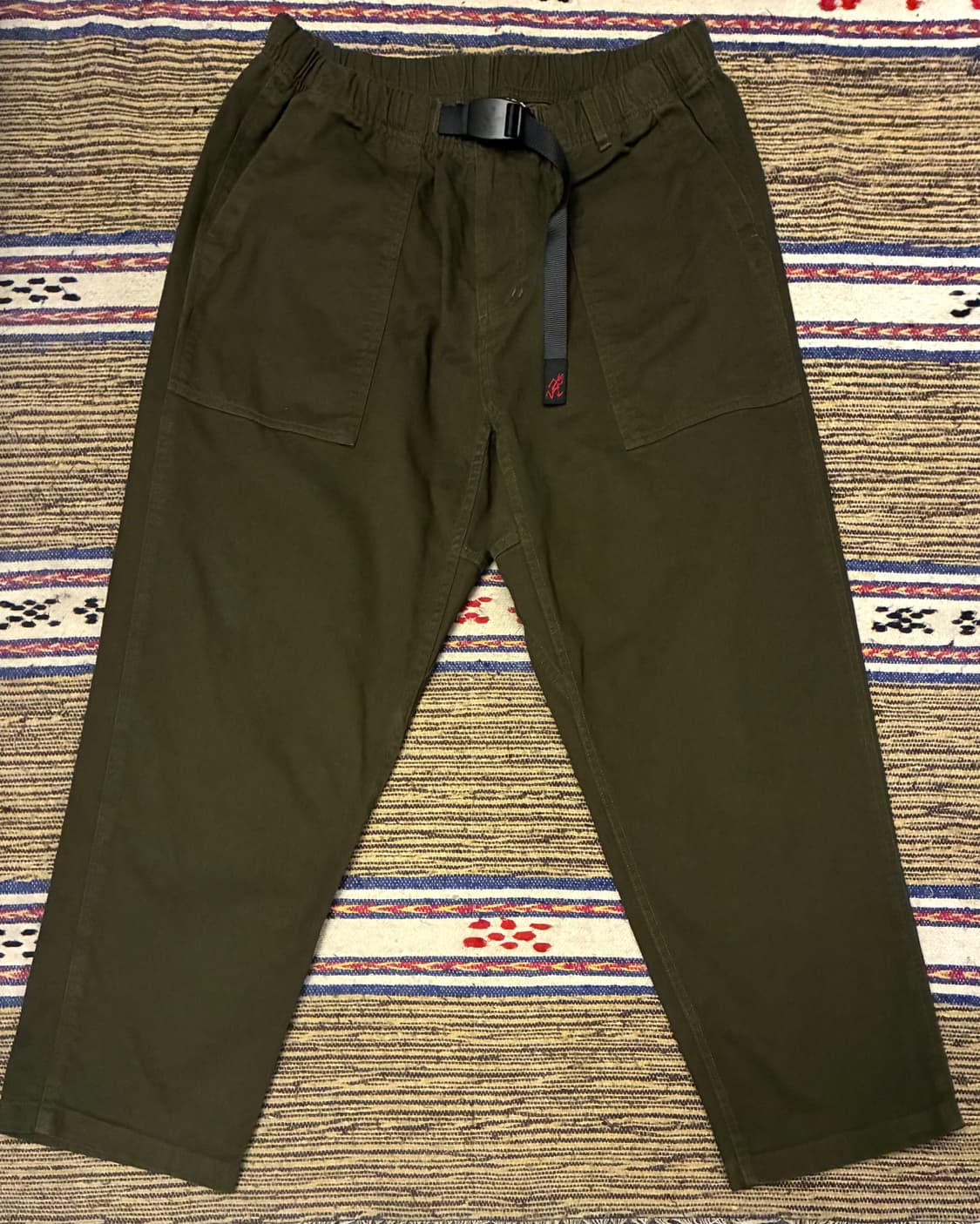 (M)그라미치 퍼티그 루즈 테이퍼드 팬츠 올리브 카키 상품이미지1