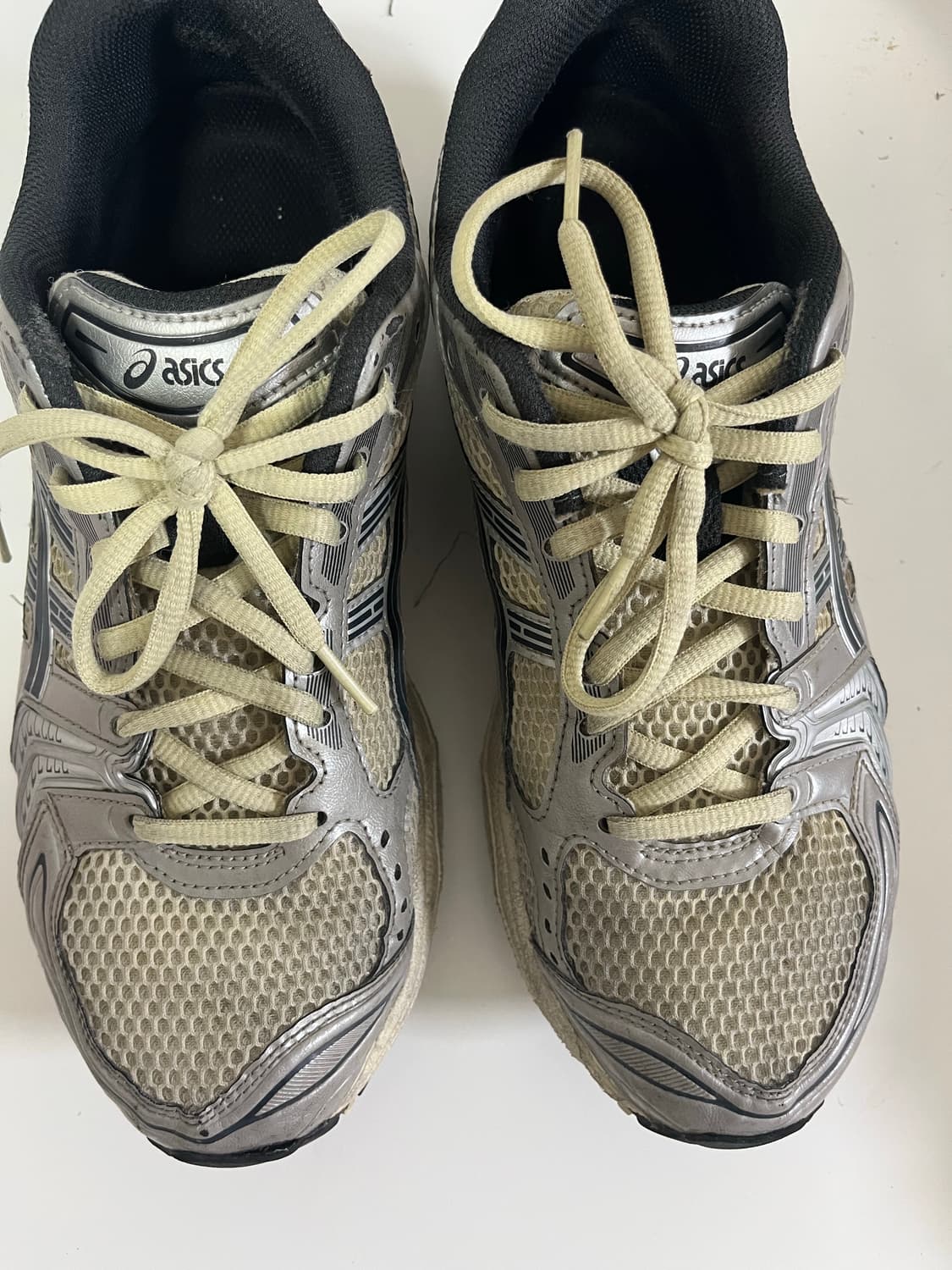 아식스 젤 카야노 14 오이스터 화이트 스티플 그레이 상품이미지1