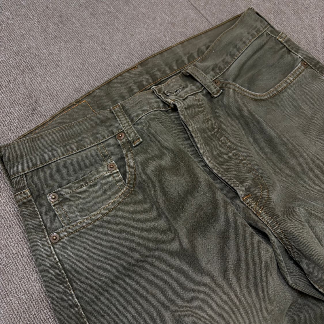 00s levis 리바이스 501 딥그린 스트레이트 데님  상품이미지2