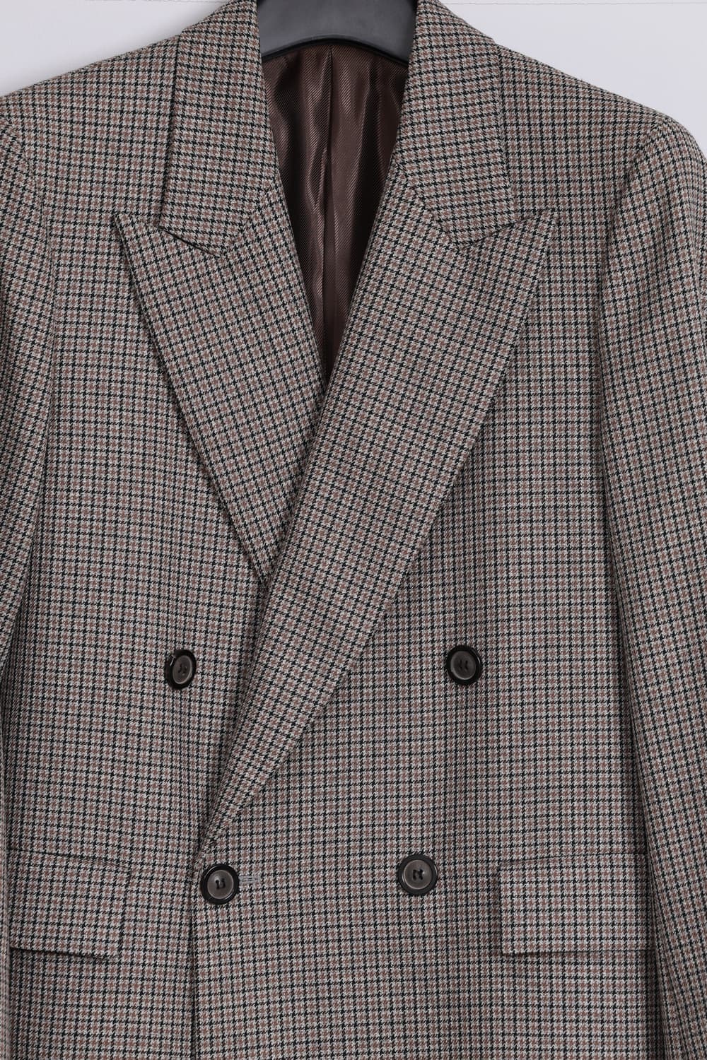 솔리드옴므 체크 더블 브레스트 자켓 48 상품이미지3