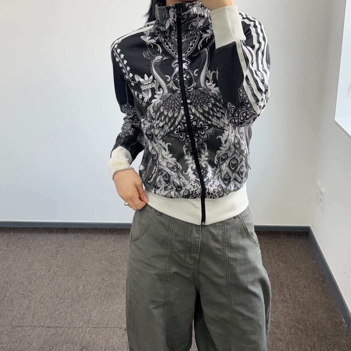 Adidas 아디다스 패턴 블랙 백 포인트 져지 상품이미지1