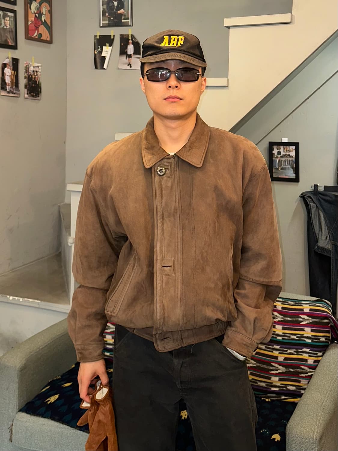 90’s Japanese Shell leather 3-button JK 상품이미지1