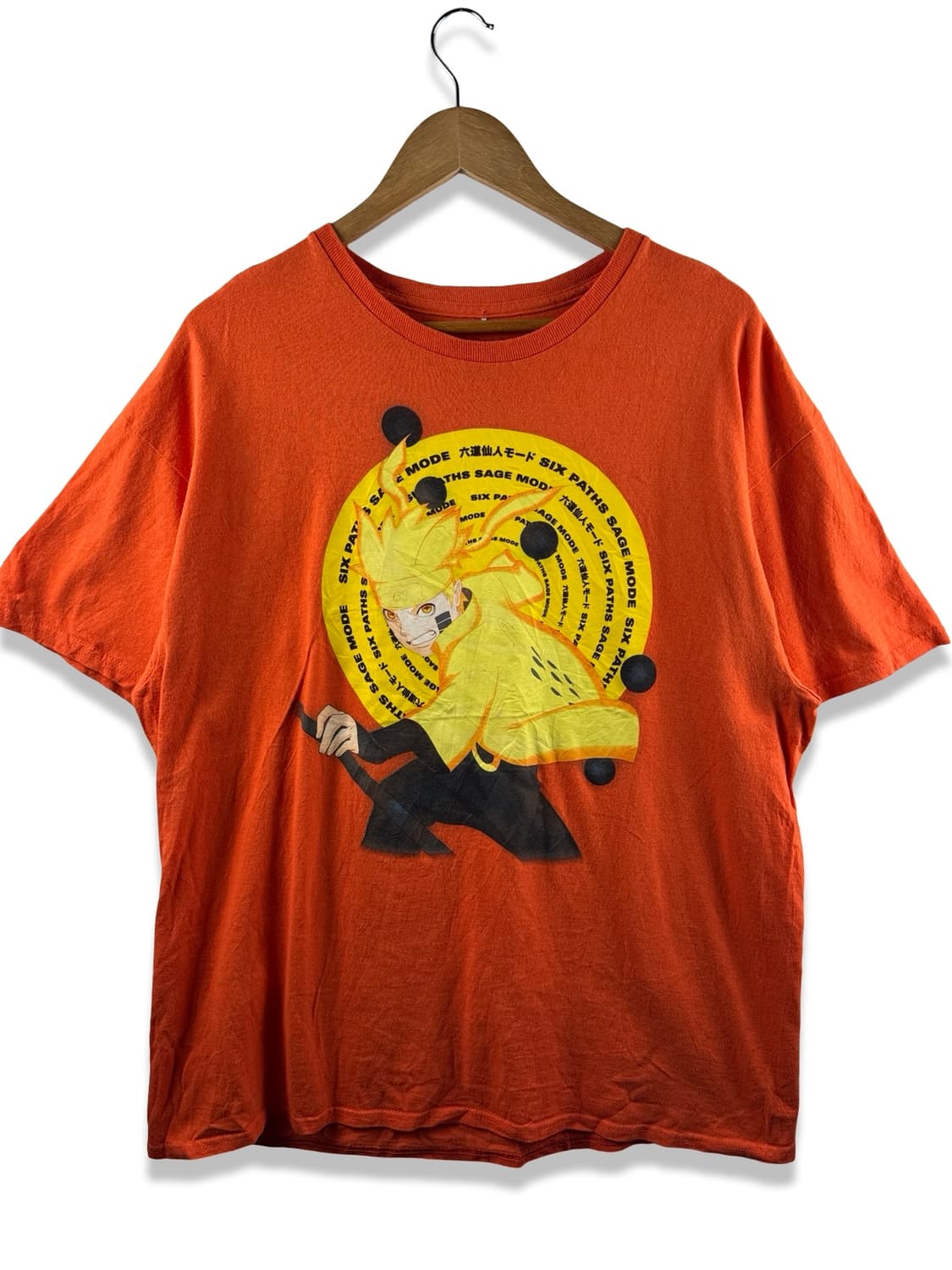 나루토 육도선인 오피셜 오렌지 반팔티셔츠2059 상품이미지1