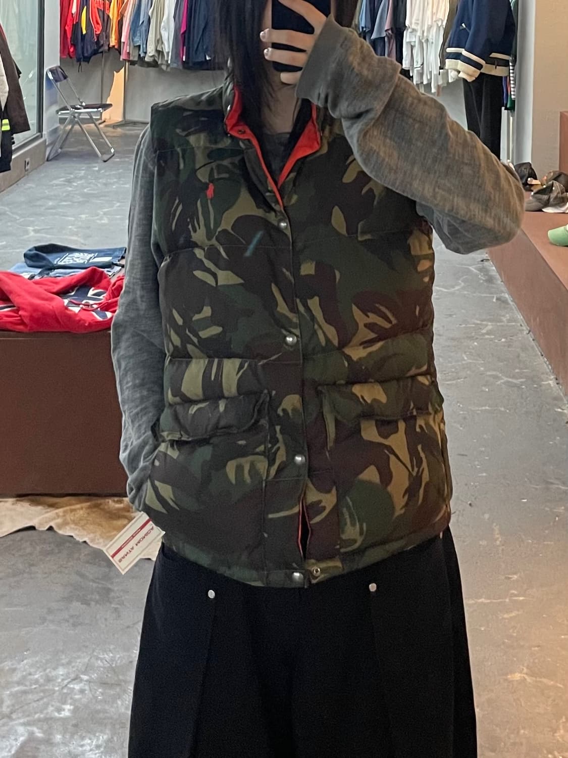 폴로 랄프로렌 리버시블 카모 다운 베스트 H2244 상품이미지1