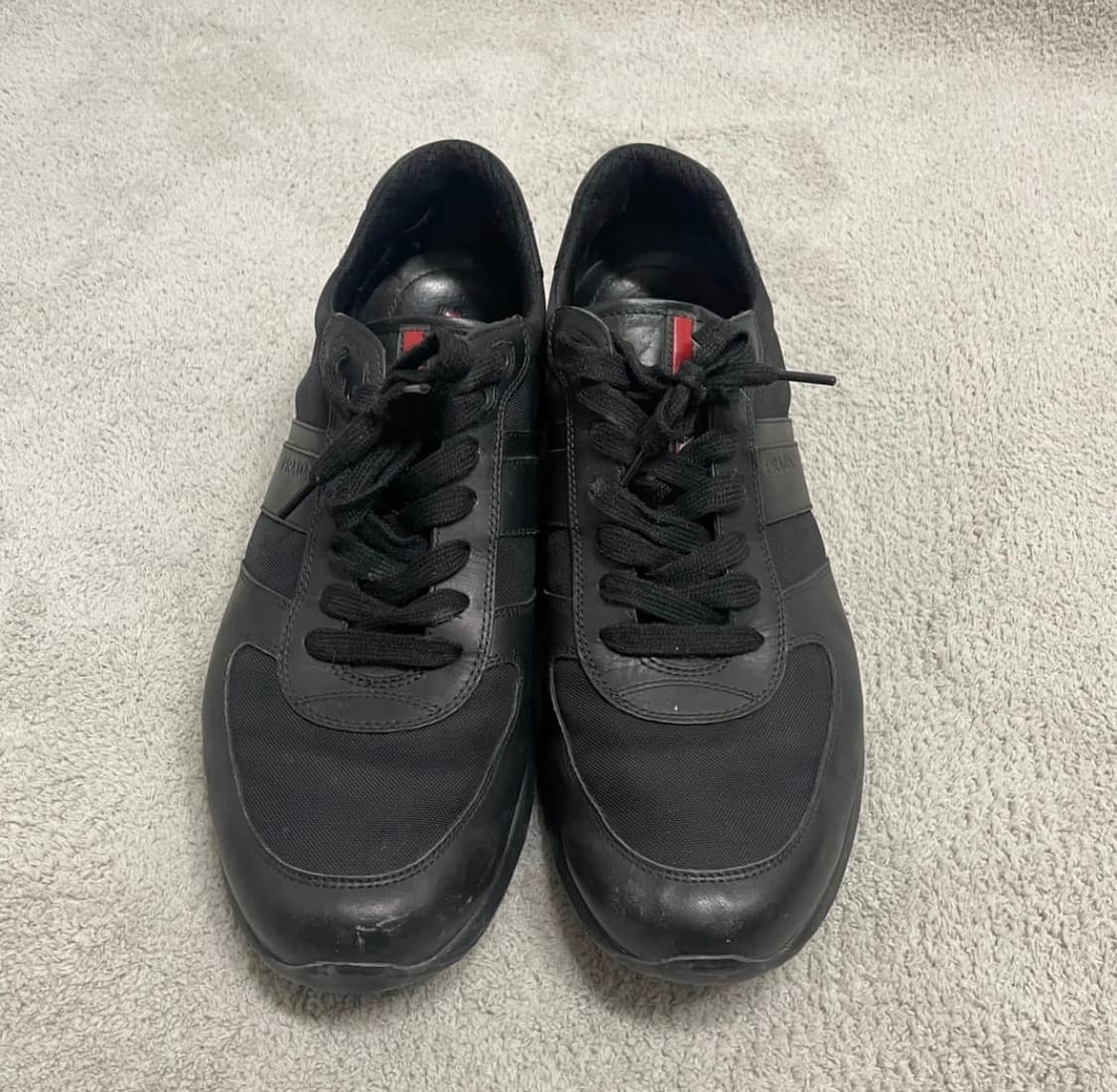 290) 프라다 스포츠 레더 로고 나일론 스니커즈 상품이미지3