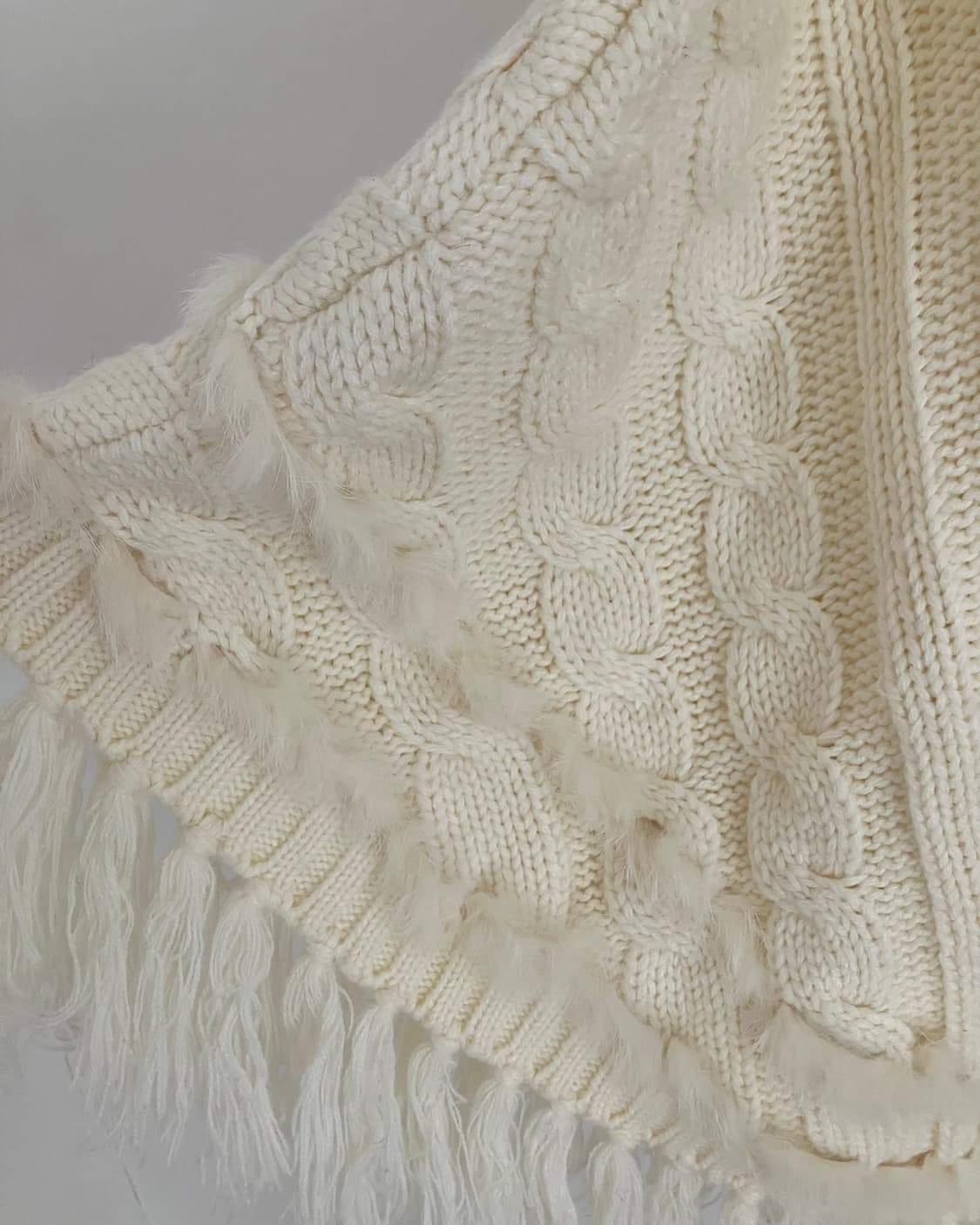 아이보리 퍼 망토 상품이미지6