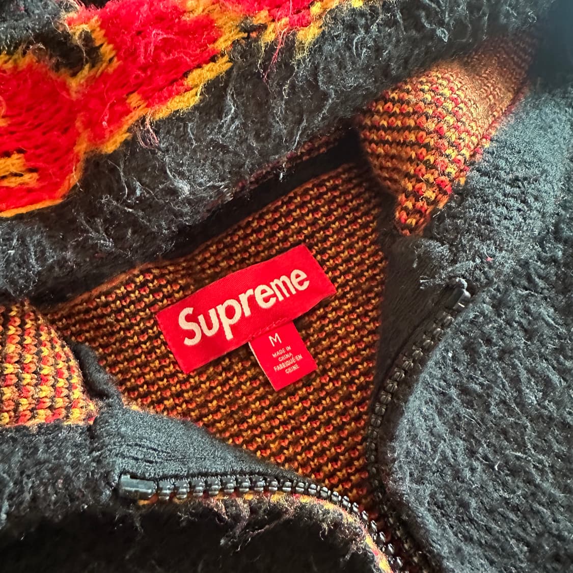 슈프림 x 토이머신 모헤어 후드 집업 상품이미지2