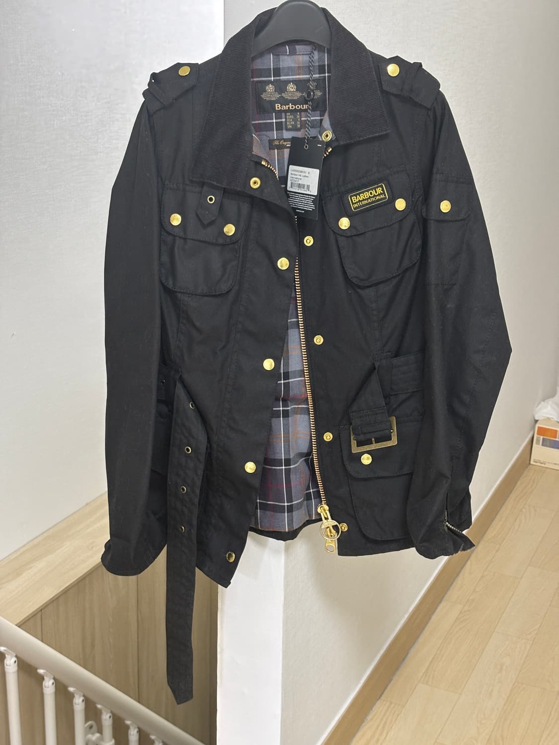 바버 인터네셔널 왁스 여성 자켓 블랙 상품이미지2