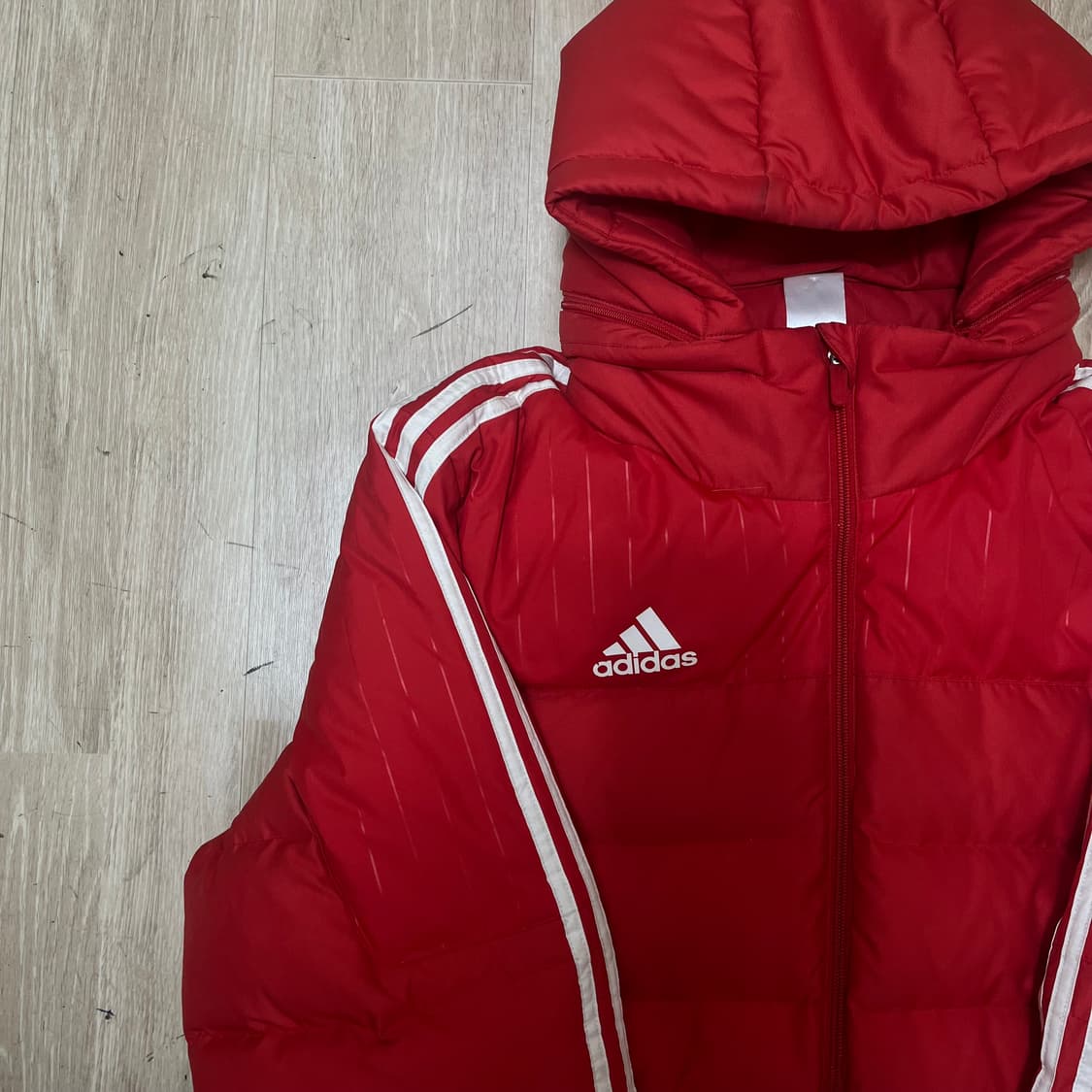 아디다스 티로15 롱 다운 자켓 레드 2XL(110) 상품이미지1