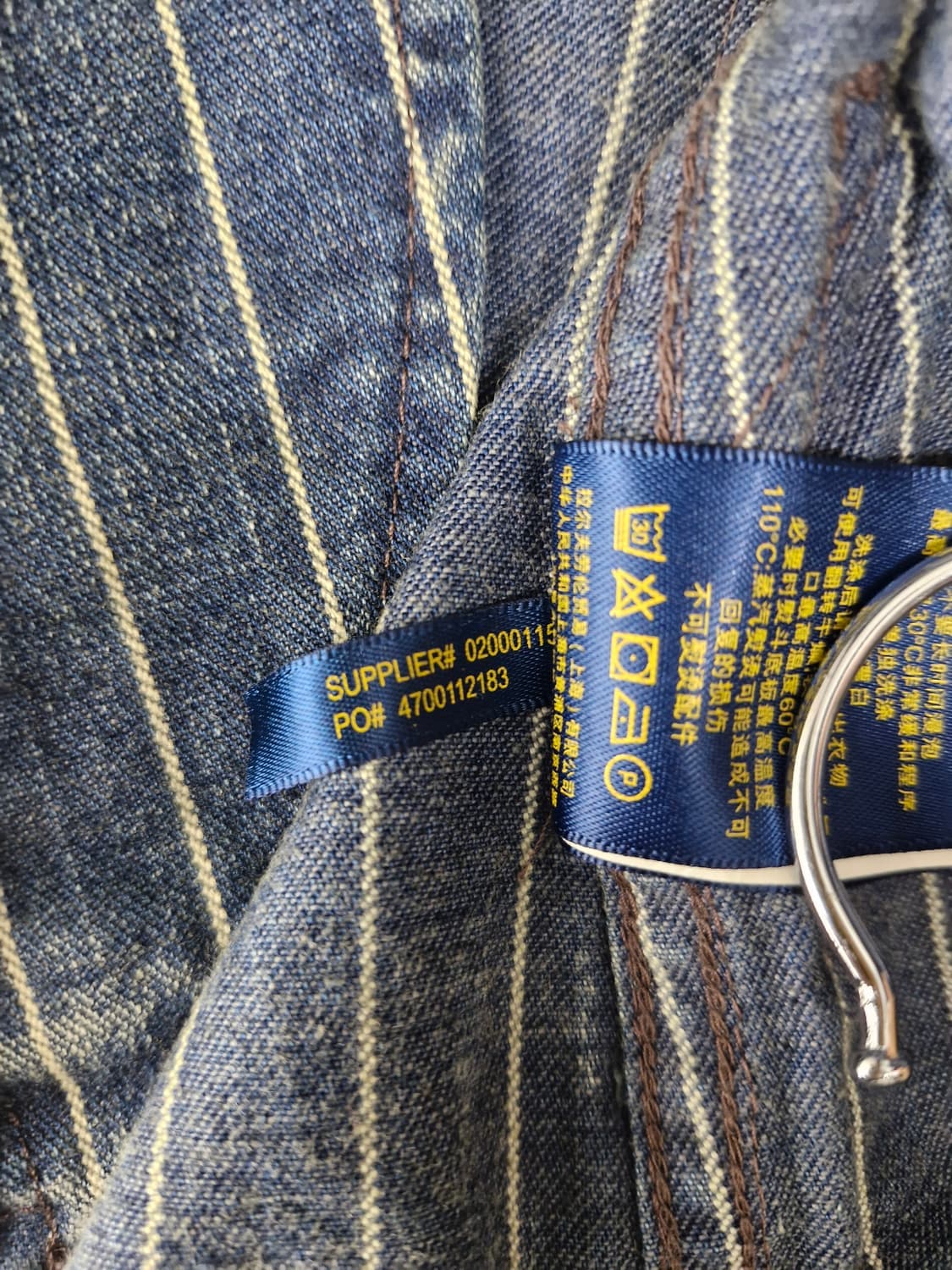 폴로랄프로렌 히코리워싱 스트라이프 데님 블레이져 상품이미지9