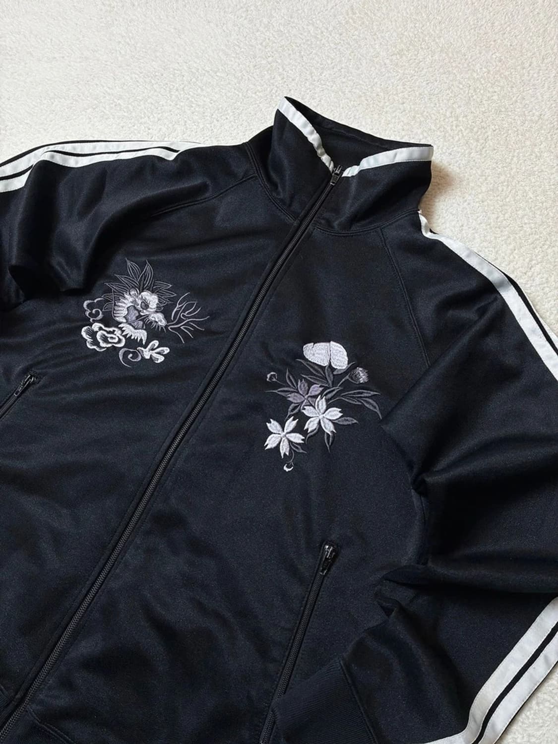 타케오키쿠치 00's 재팬 공작 자수 스카쟌 집업 PN6628    상품이미지5