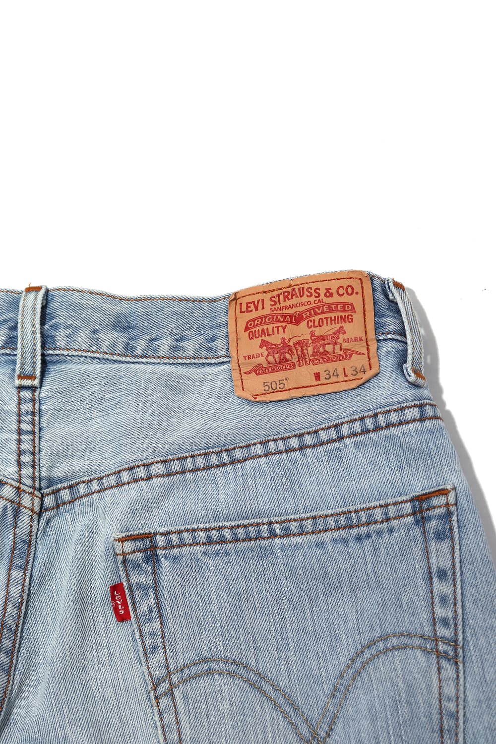 LEVIS 505 연청 레귤러핏 데님 팬츠 size 34 상품이미지6