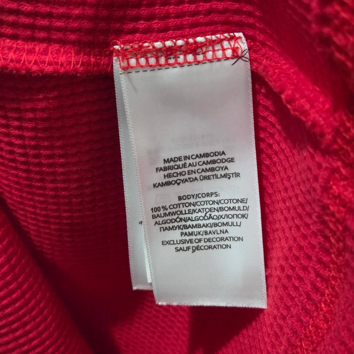 폴로랄프로렌 우먼 와플 레드 롱슬리브 L 상품이미지4