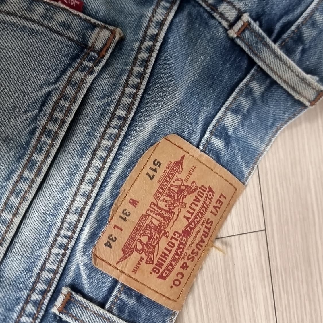 90s 마데인코리아 리바이스 517부츠컷 데님(실측) 상품이미지7