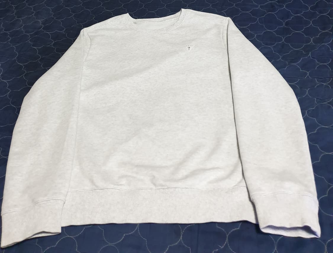 게스 시그니처로고 맨투맨 멜란지 (M) 상품이미지1