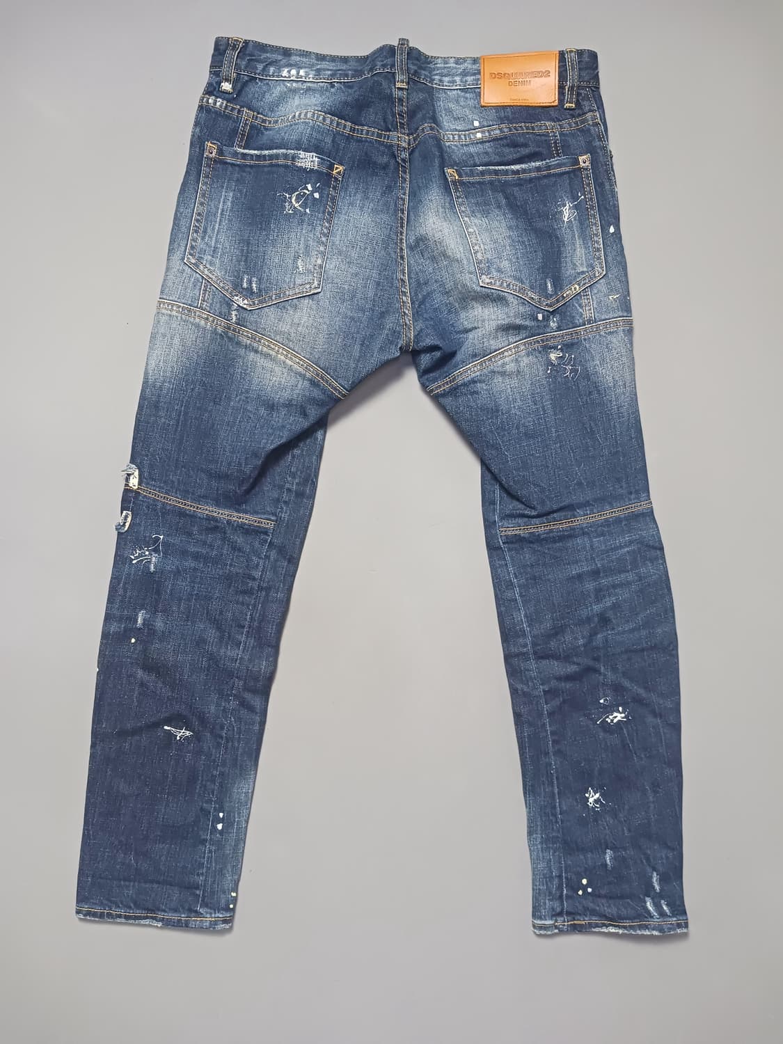 [50] 디스퀘어드2 화이트페인트 스팟 바이커진 청바지 34 35 상품이미지7