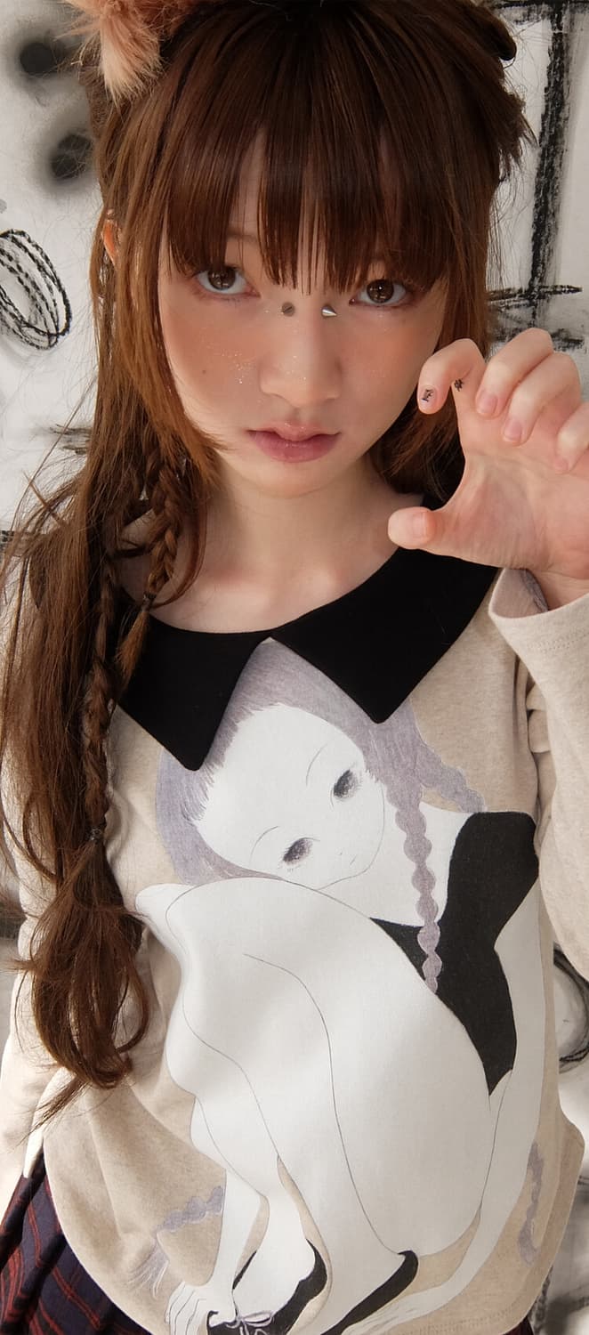 샵페어리 fa.er.ie girl painting collar shir 상품이미지2