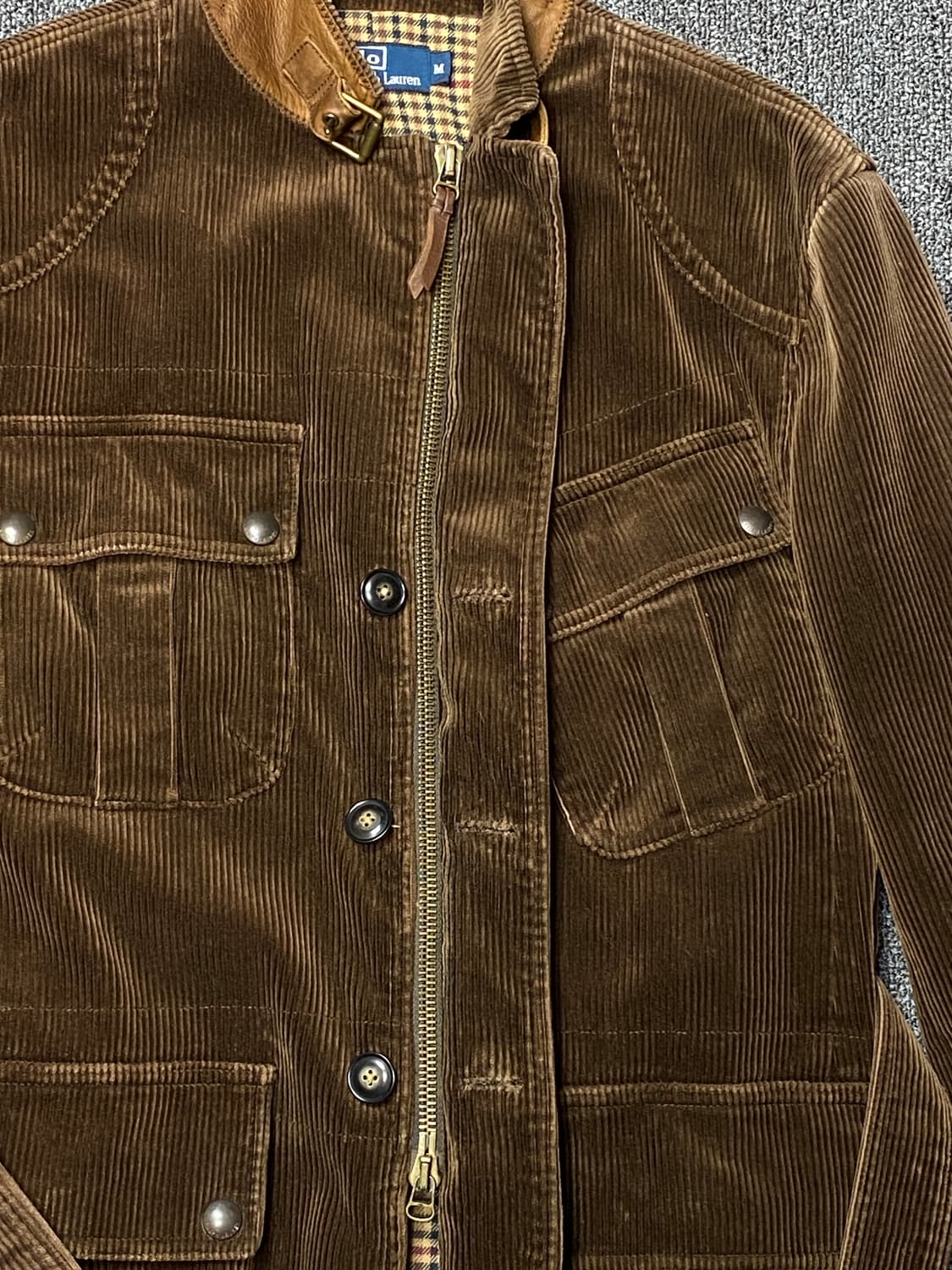 폴로 랄프로렌 코듀로이 벨티드 사파리 자켓 (브라운) 상품이미지5