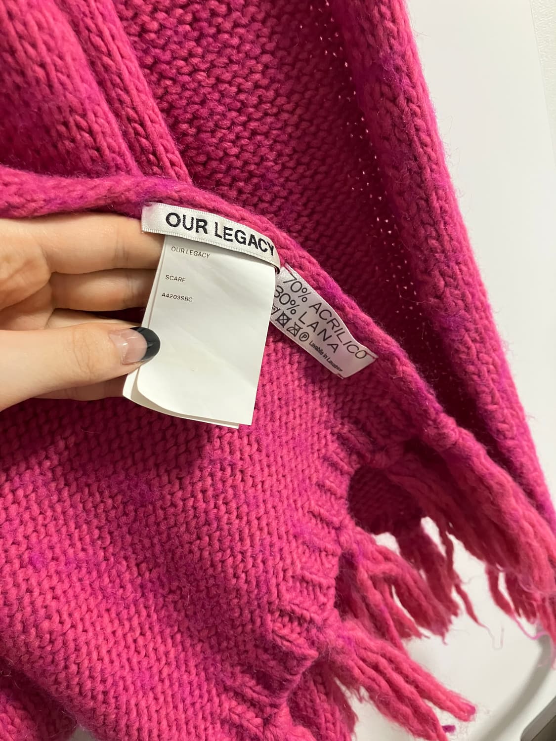 아워레가시 핑크 목도리 머플러 상품이미지1