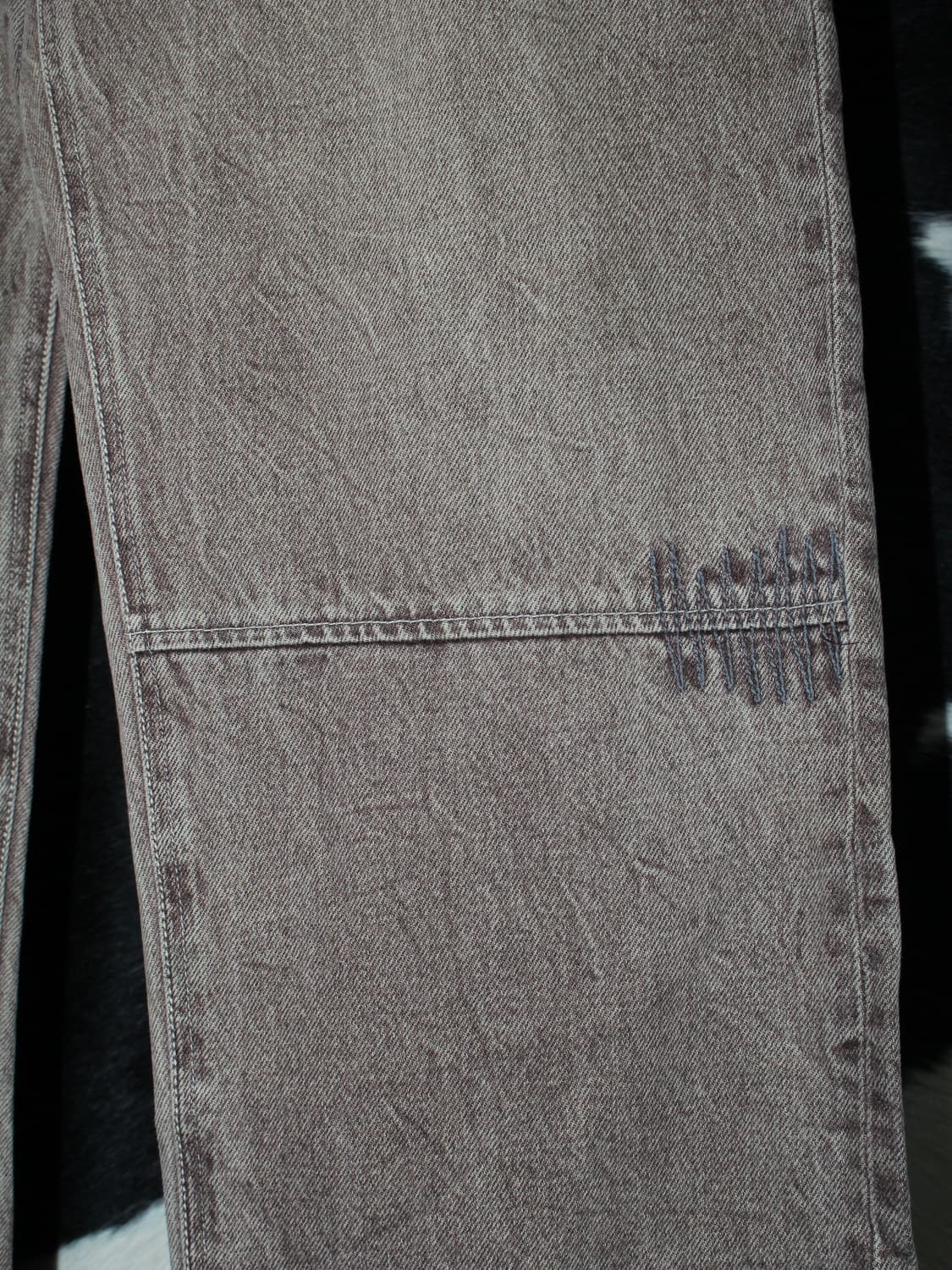 unknown Overfit Stitch Point Wide Pants 상품이미지5