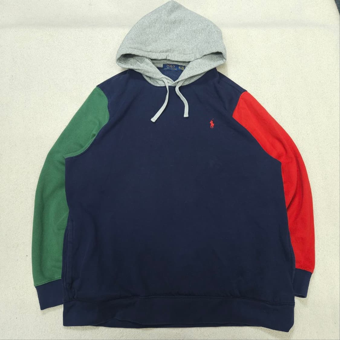 폴로 랄프 로렌 신형 컬러 블록 후드티 XXL 상품이미지2
