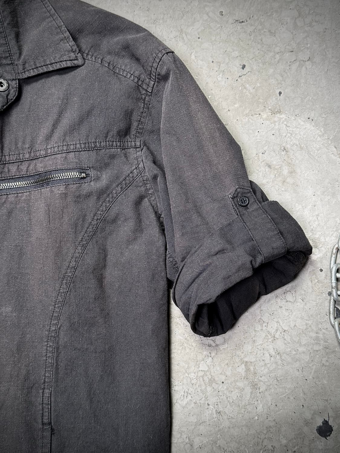 Double Zip Pocket Roll-Up Shirt 상품이미지4