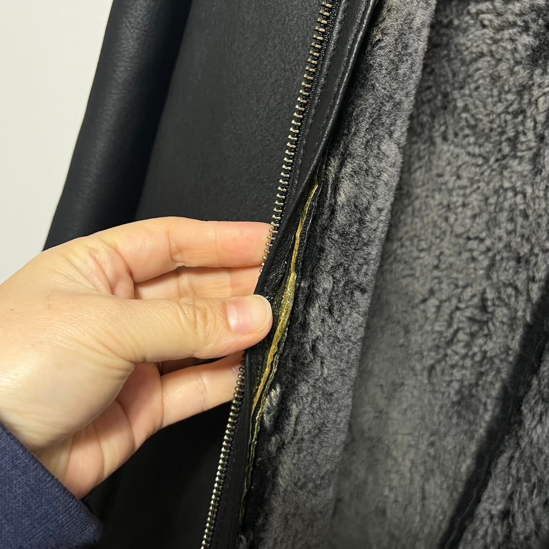 남성 무스탕 자켓 블랙 xl 상품이미지4