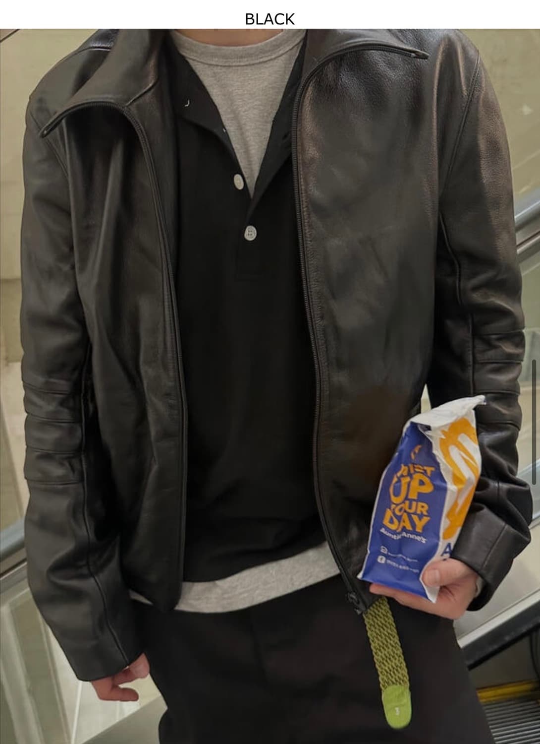 os 언타이틀드 아이딜 헨리넥 블랙 상품이미지1