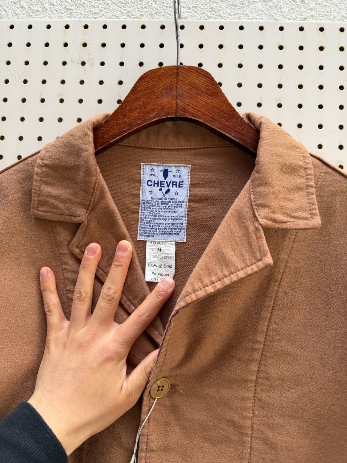 CHEVRE BROWN MOLESKIN 브라운 몰스킨 프렌치 워크자켓 상품이미지6